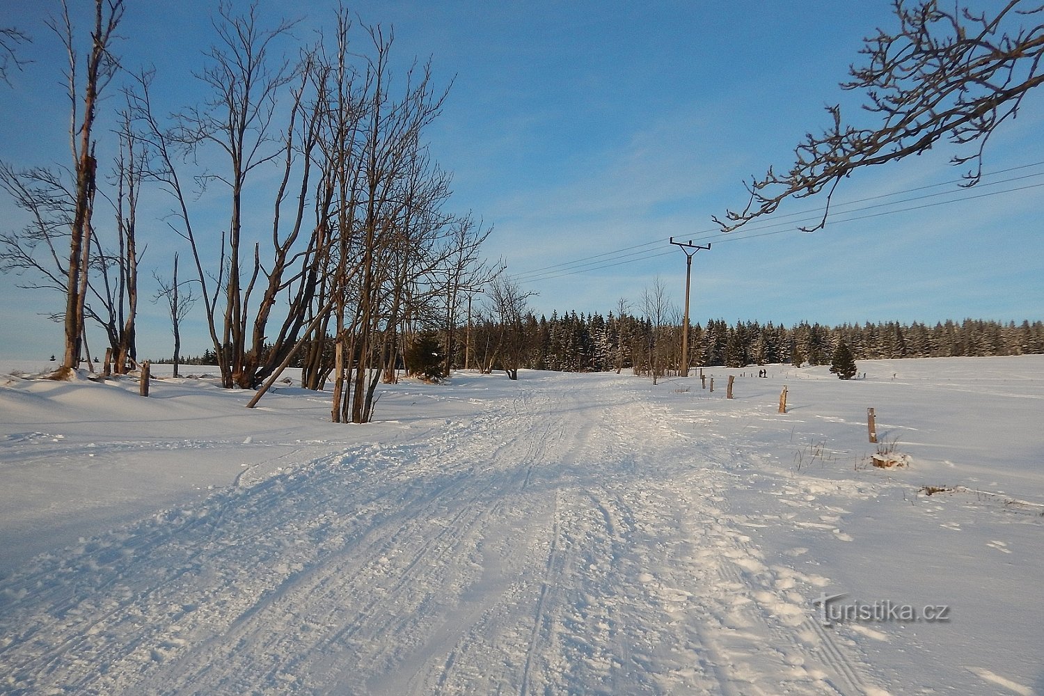 Tobogganing in Horní Blatná