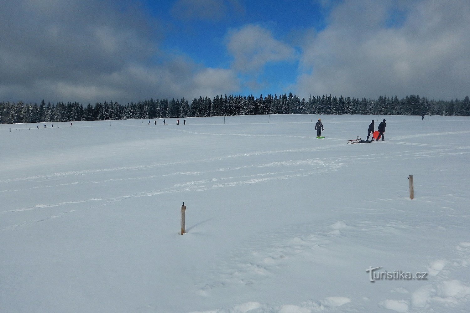 Tobogganing στο Horní Blatná