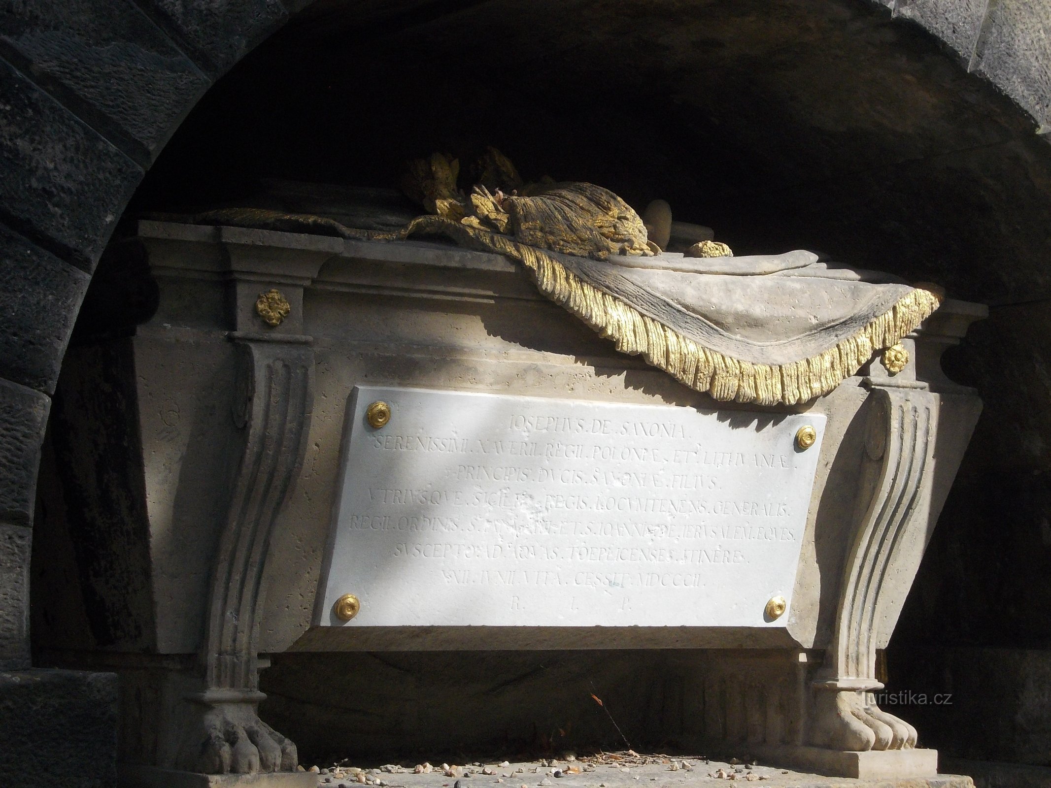 sarcophagus in a pyramid