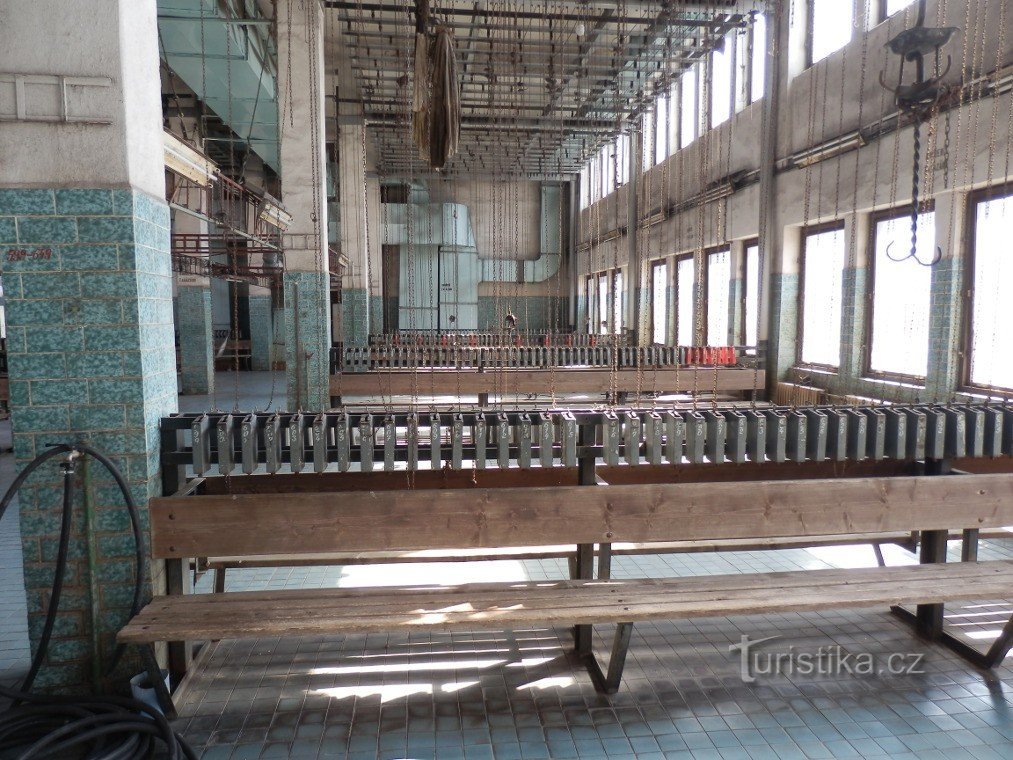 The locker room where the miners changed