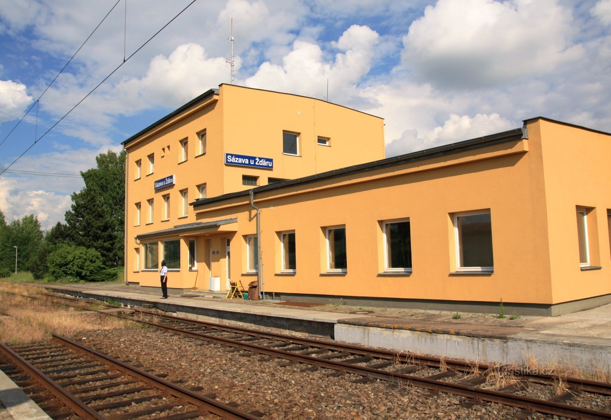 Sázava u Žďár - railway station