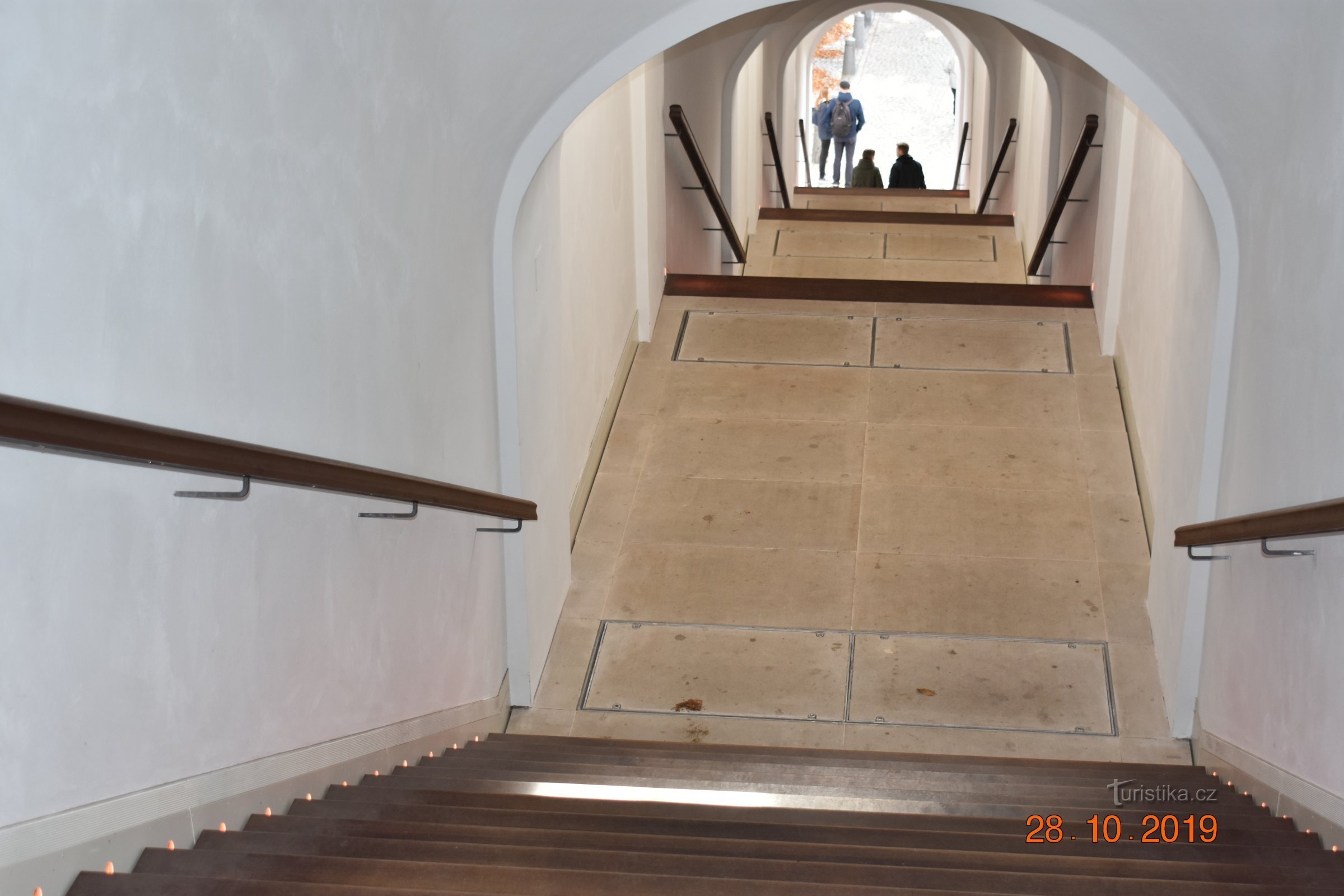 Bono publico staircase in Hradec Králové after reconstruction in 2019