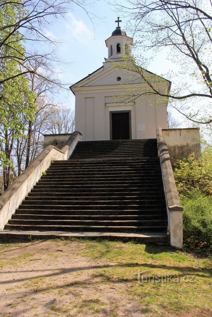 Escadas para a capela