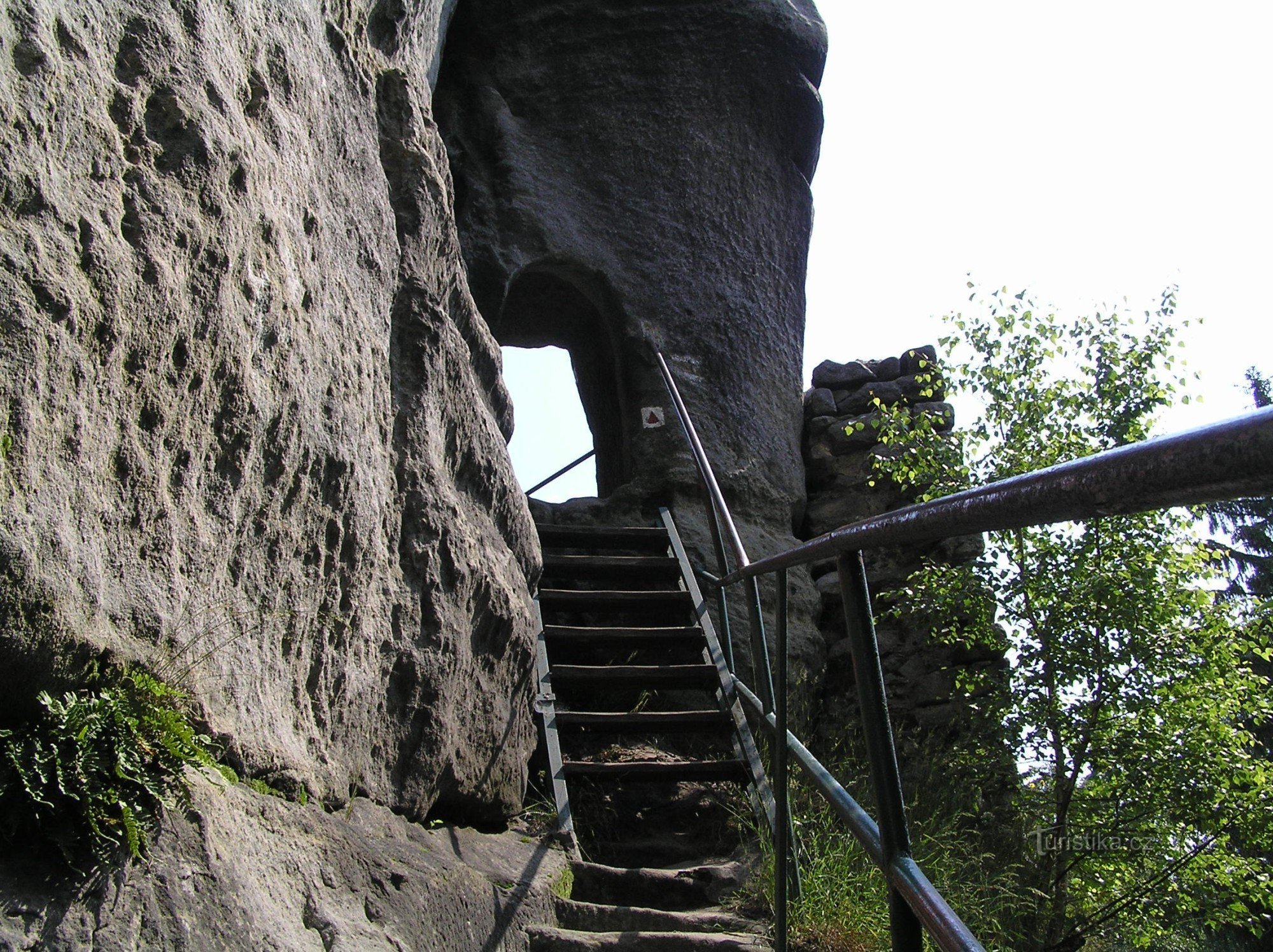 Treppe zum Aussichtspunkt