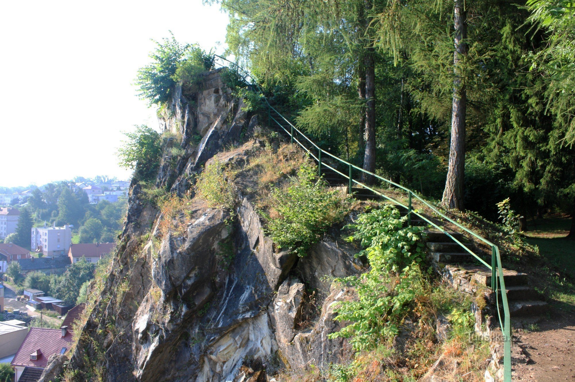 Escaliers vers le point de vue