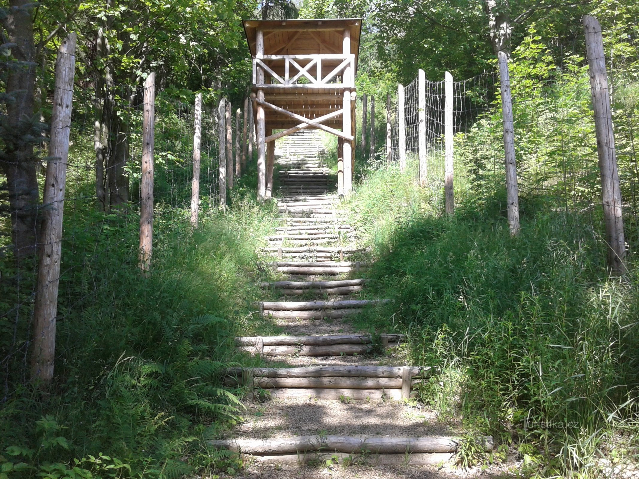 Treppe zum Lager Svornost