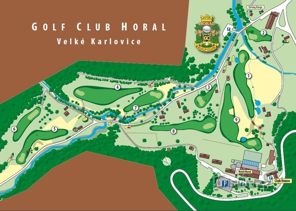 scorekort golfbana - Velké Karlovice