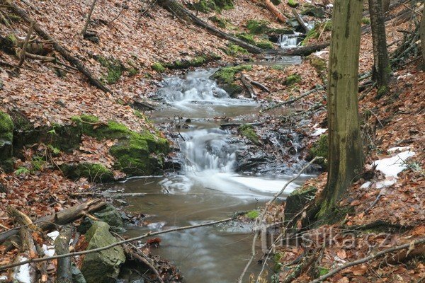 Šebrovka - kaskády potoka