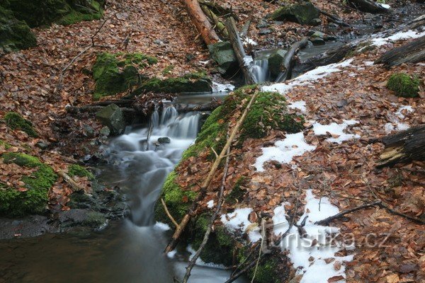 Šebrovka - cascadas de arroyos