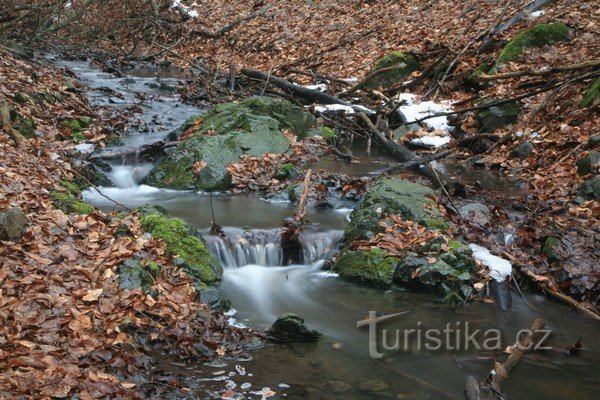 Šebrovka - cascades de ruisseaux