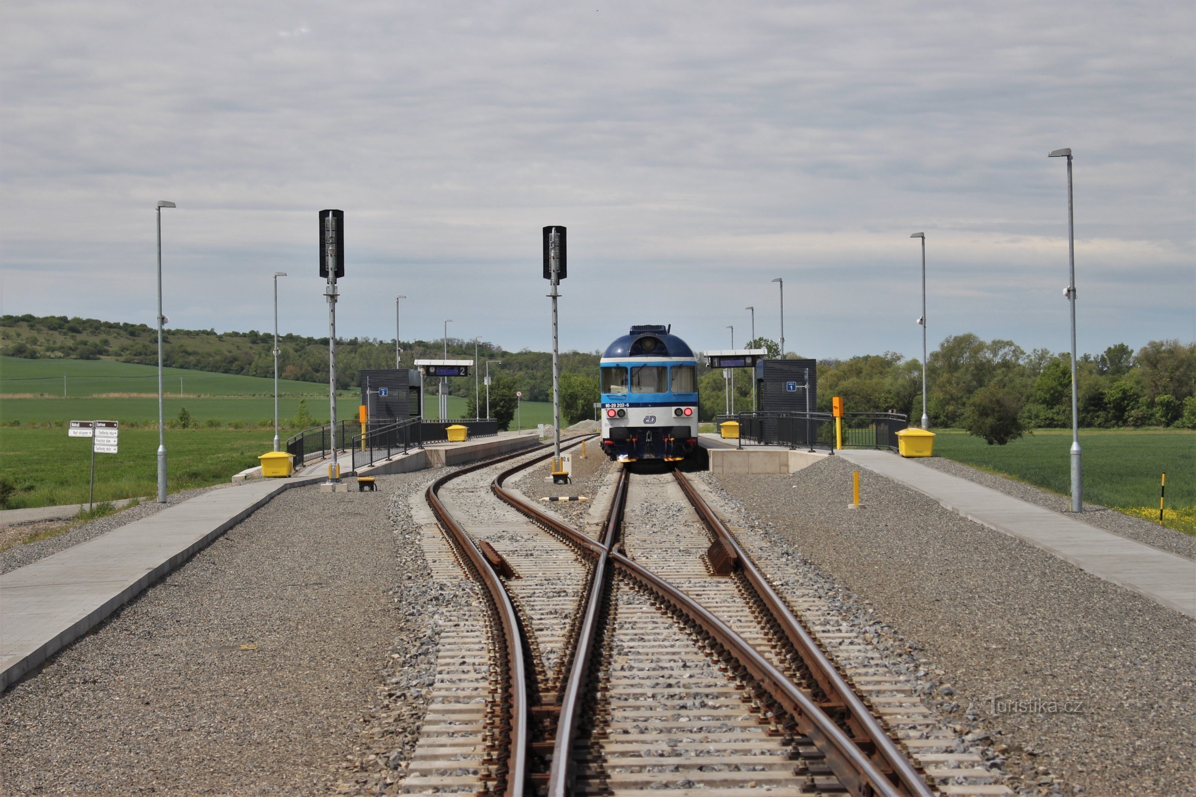 Sedlec perto de Mikulov - nova estação ferroviária