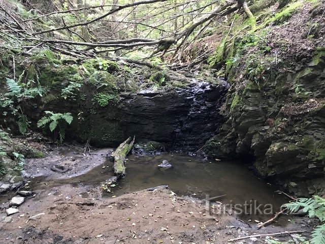 Sedleck-Wasserfälle und Kotlík-Wasserfall