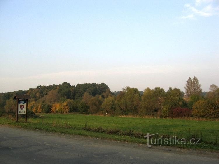 Sedlnické sněženky - Straße aus Závišice