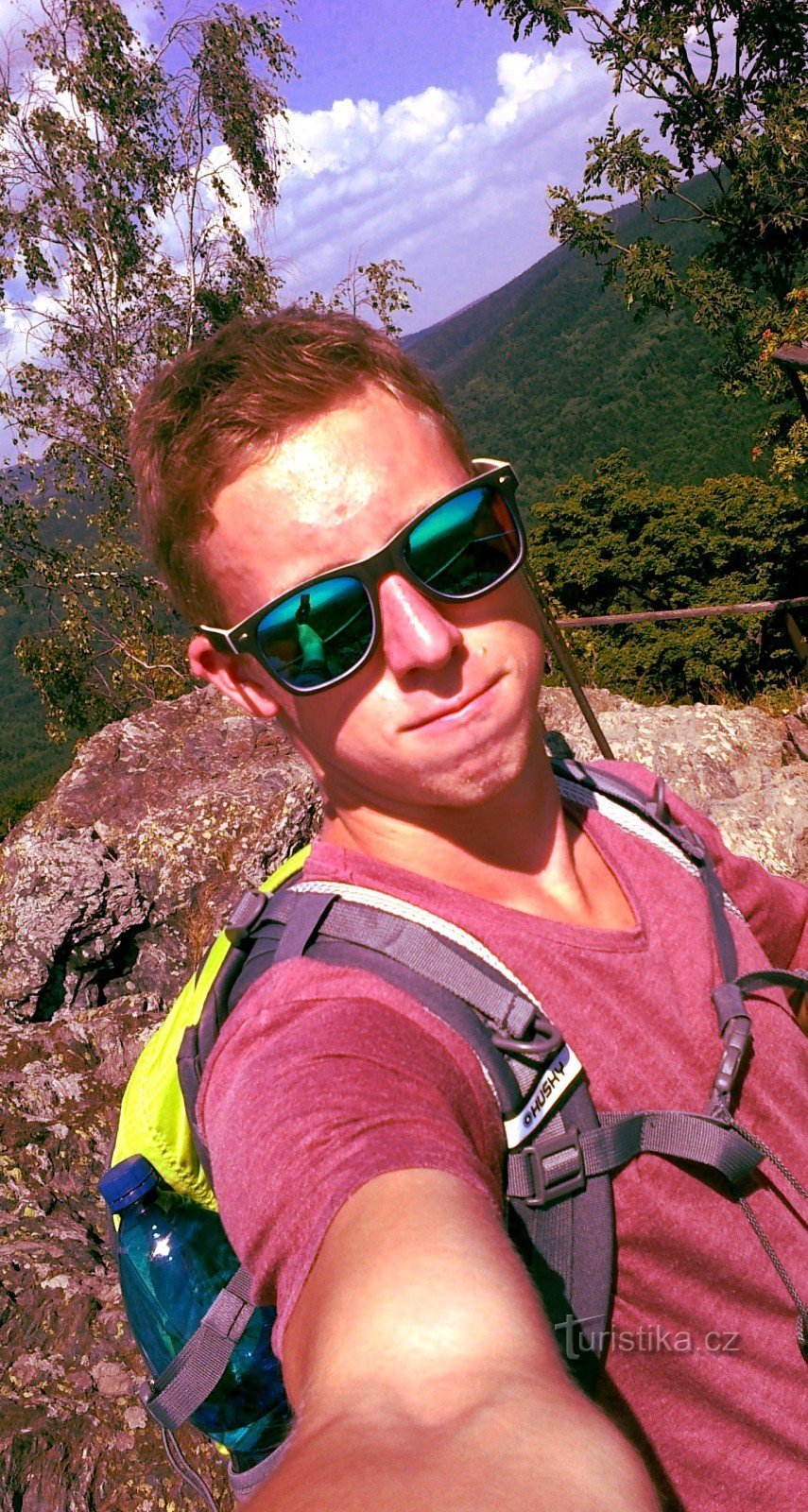 Selfie en el punto más alto de las ruinas