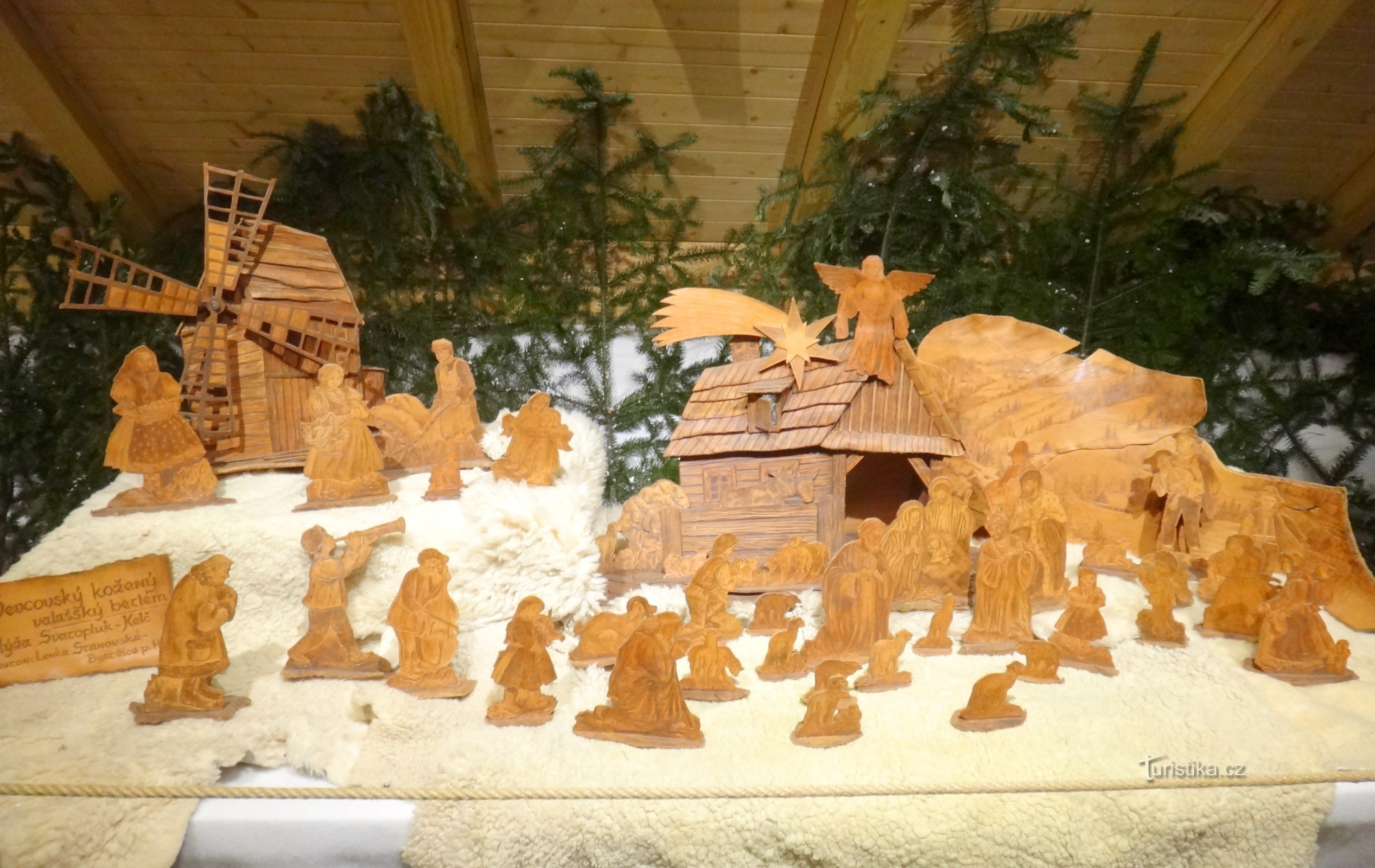 cobbler's leather Wallachian nativity scene