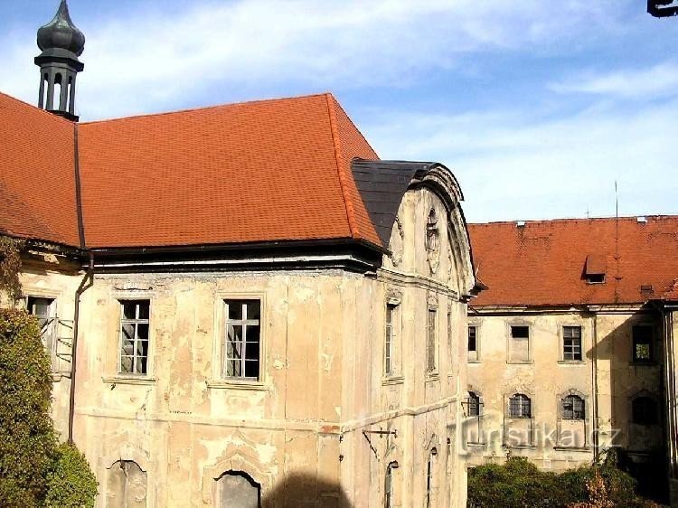 The northern facade of the monastery