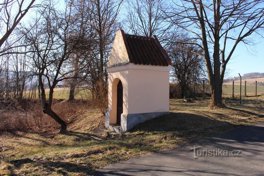 Lado norte de la capilla