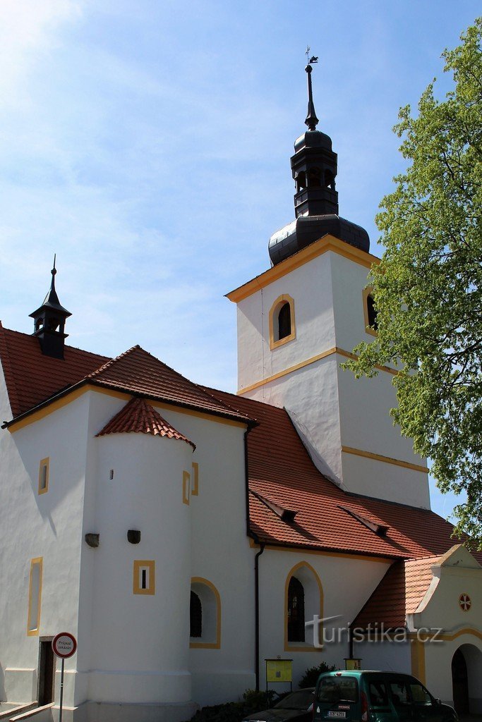 Die Nordseite der Kirche St. Martin