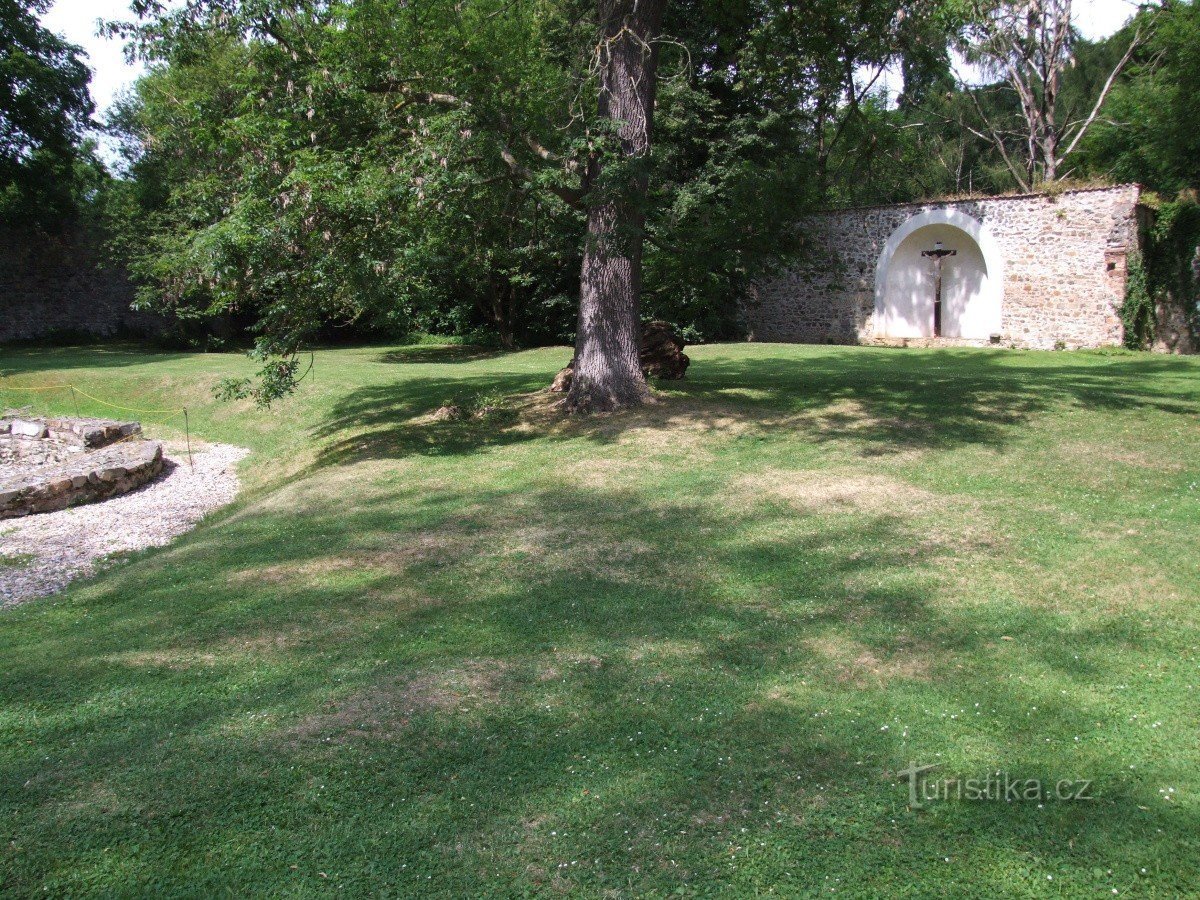 Le jardin nord du monastère de Sazavian