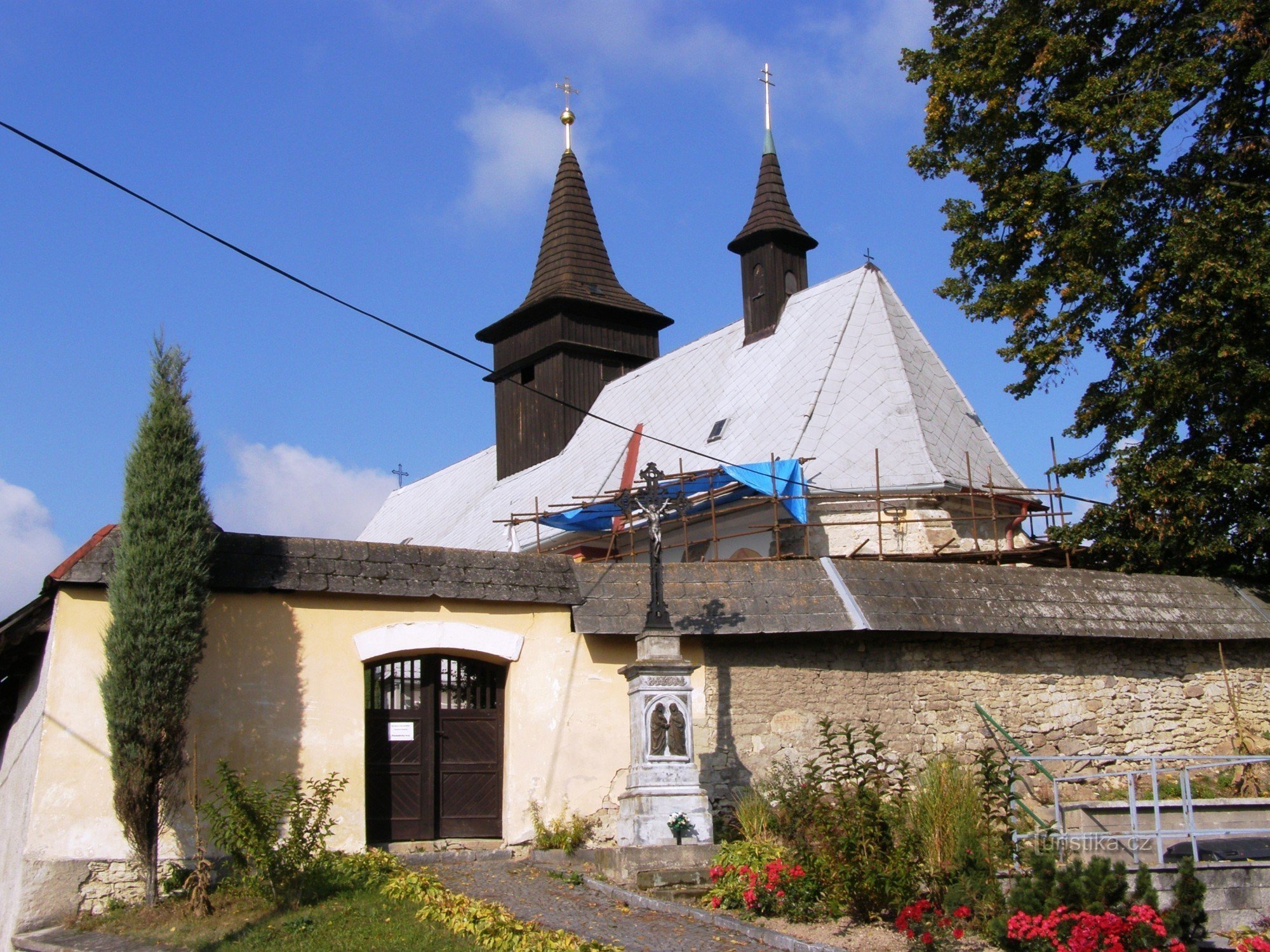 Široký Důl - Szent István-templom. Keresztelő János