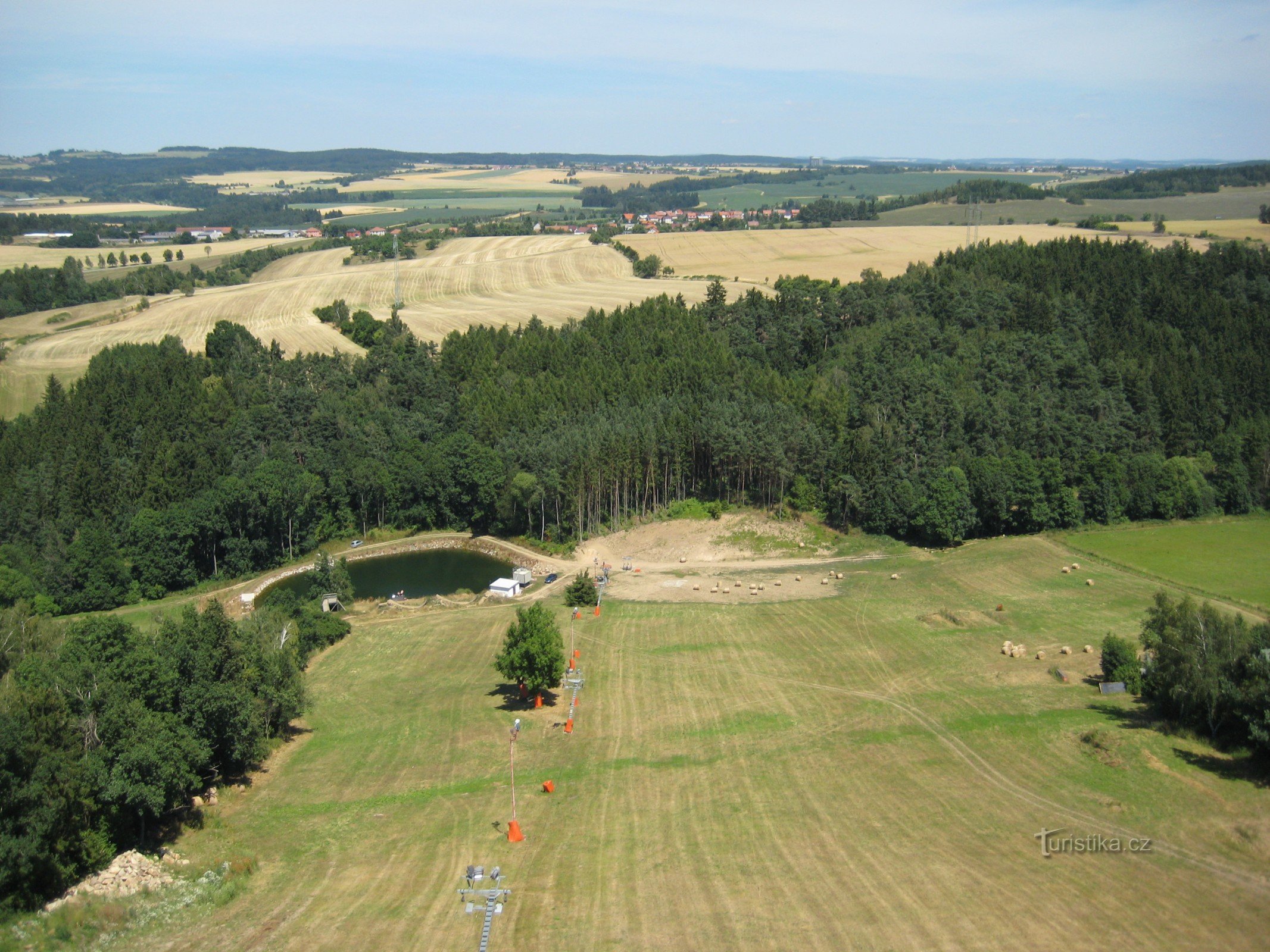 Slope on Fajťák from the observation tower