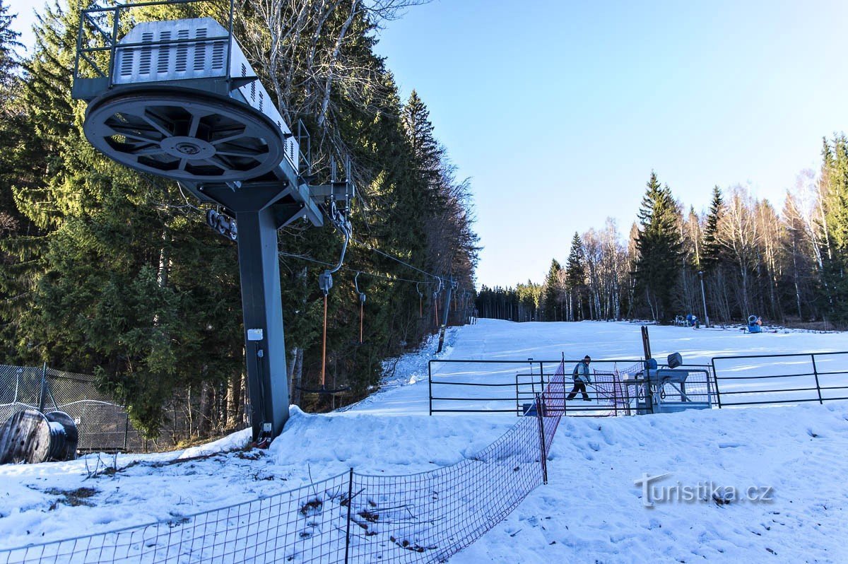 Ski slope near the Forest Quarter