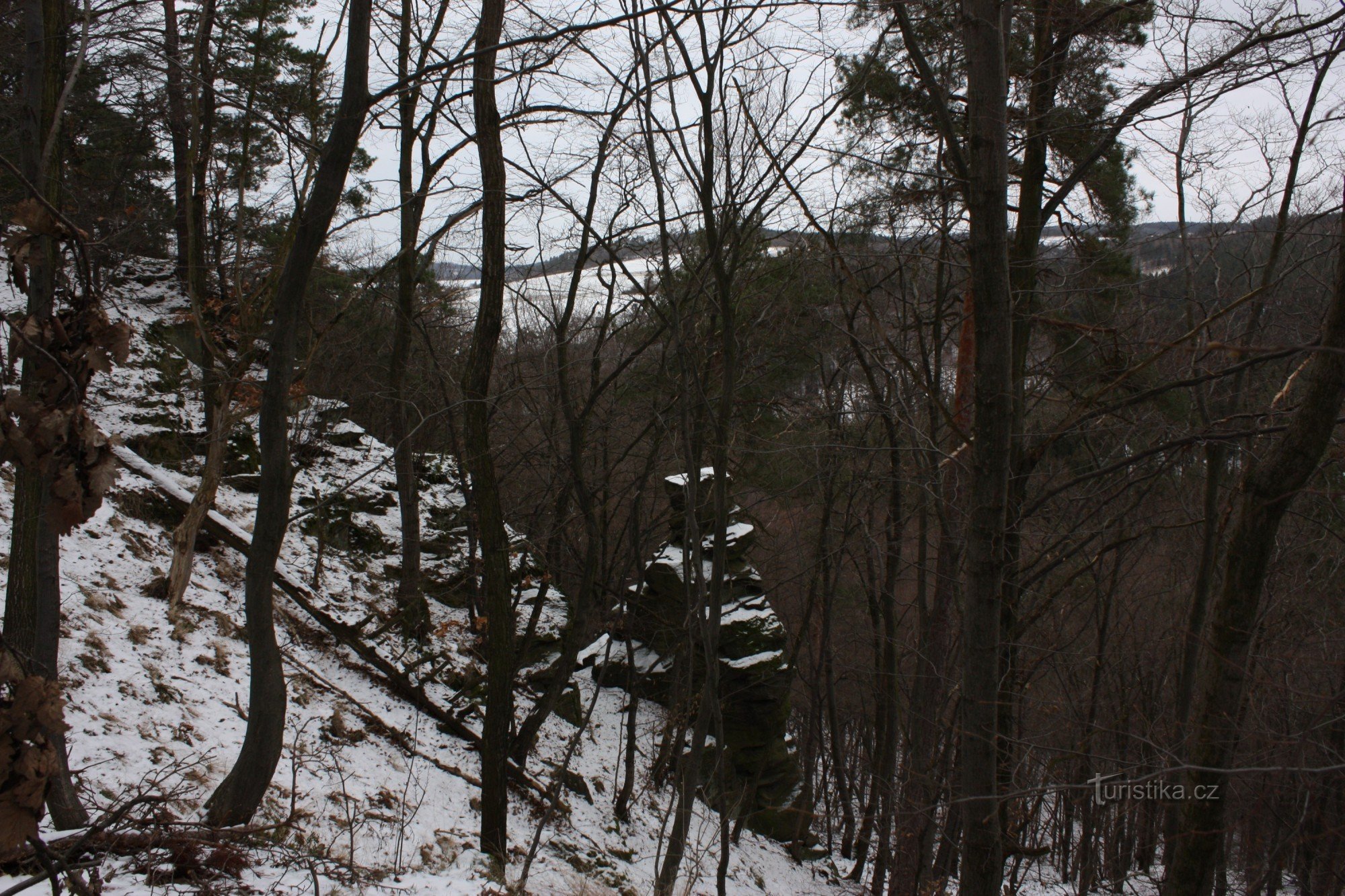 The rock that gave the place its name, from the other side