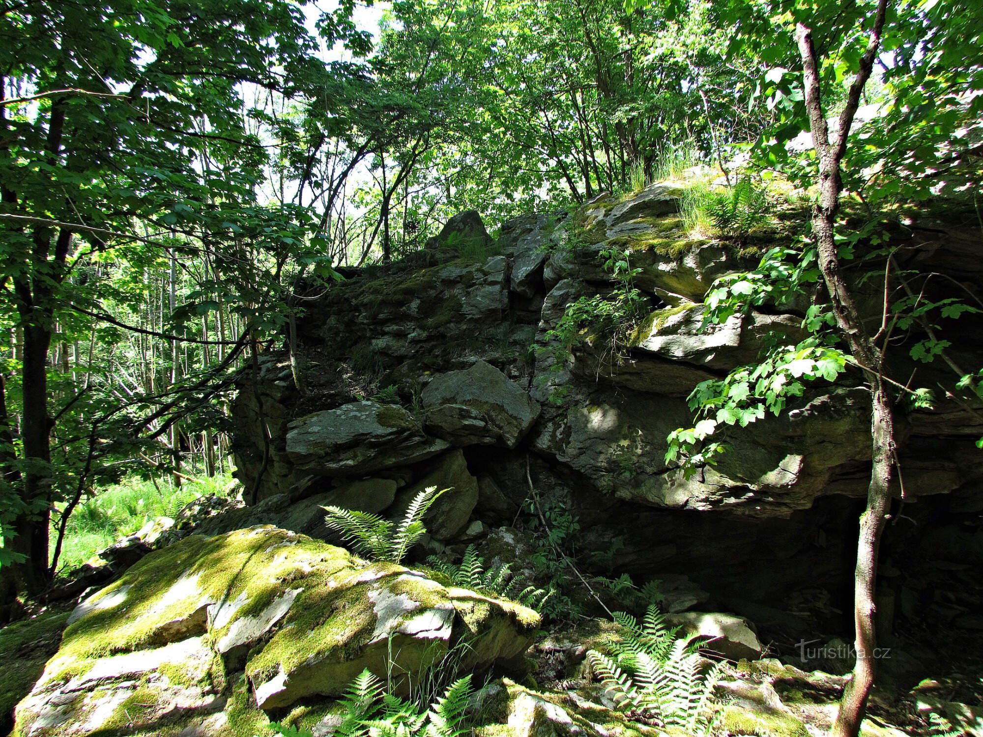 the rock of Malé Sýkoř