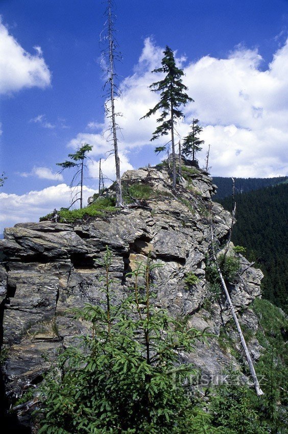 Rock above the quarry