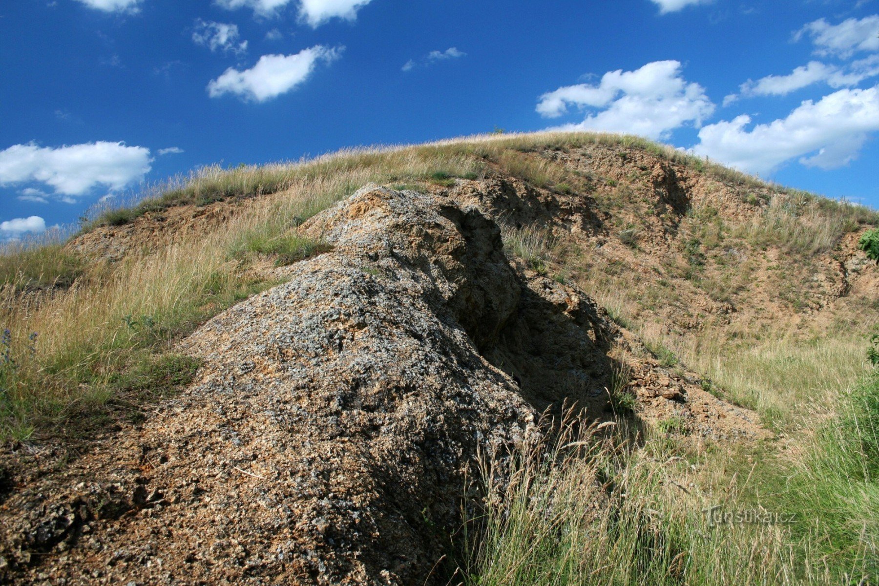 Felsen mit Steinsonnen