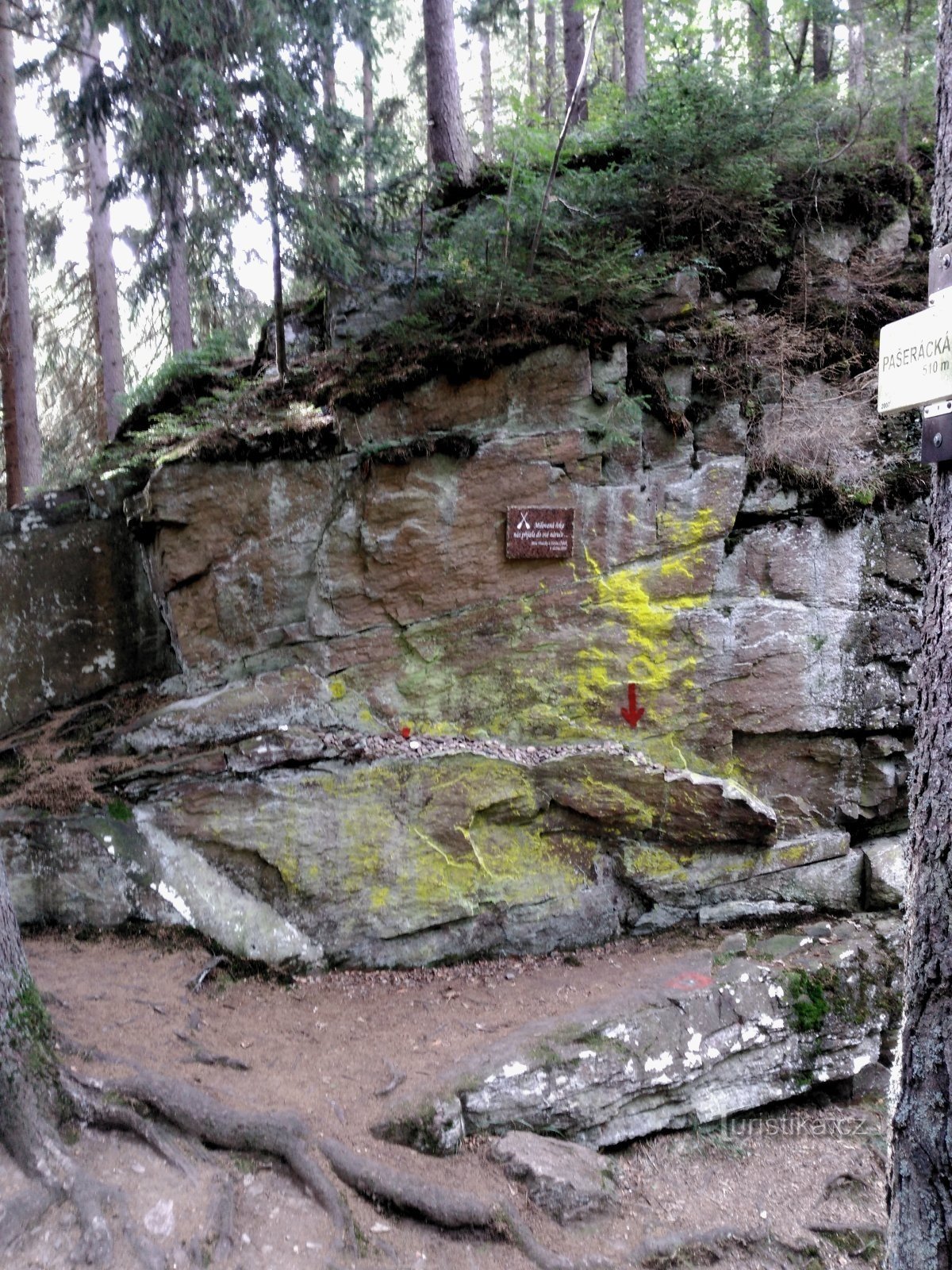 der Felsen bei Pašerácká lávka