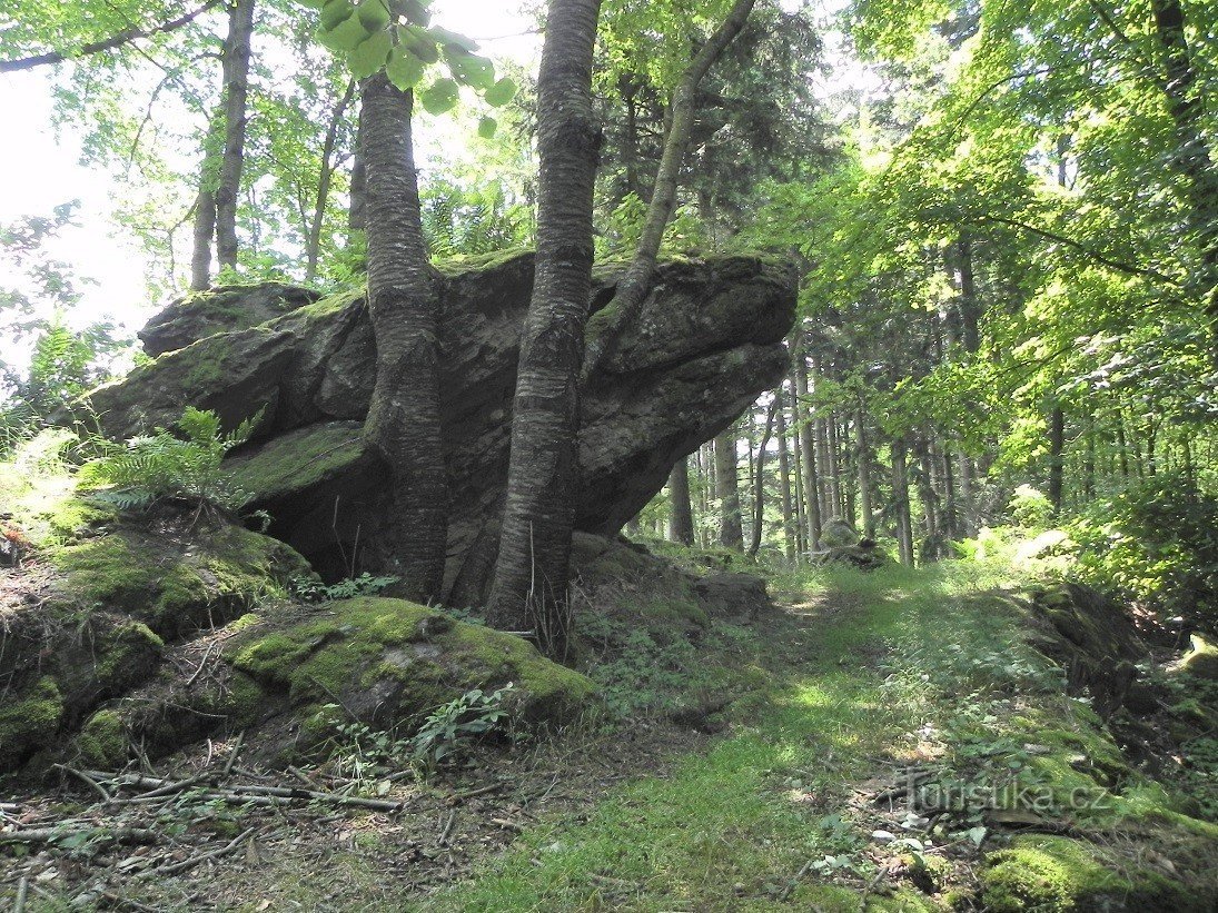 Skála Žaba ở Úliště