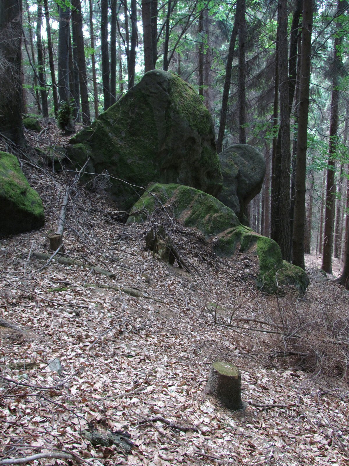 Capuchin rockery under Kuželek