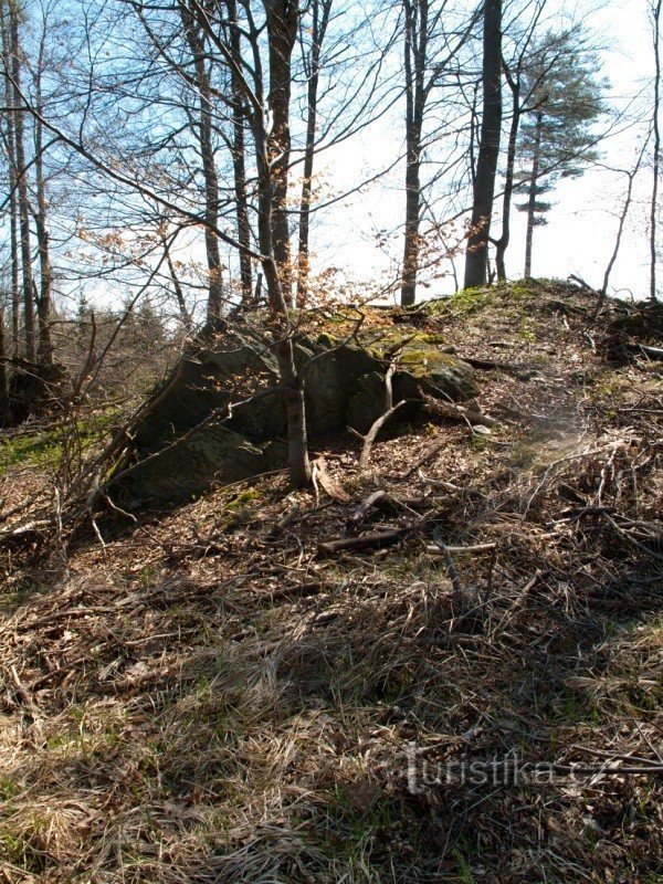 Rocce sotto la vetta