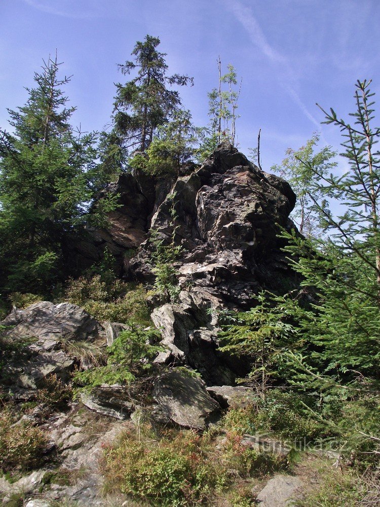 Felsen in der Nähe des Toten Mannes