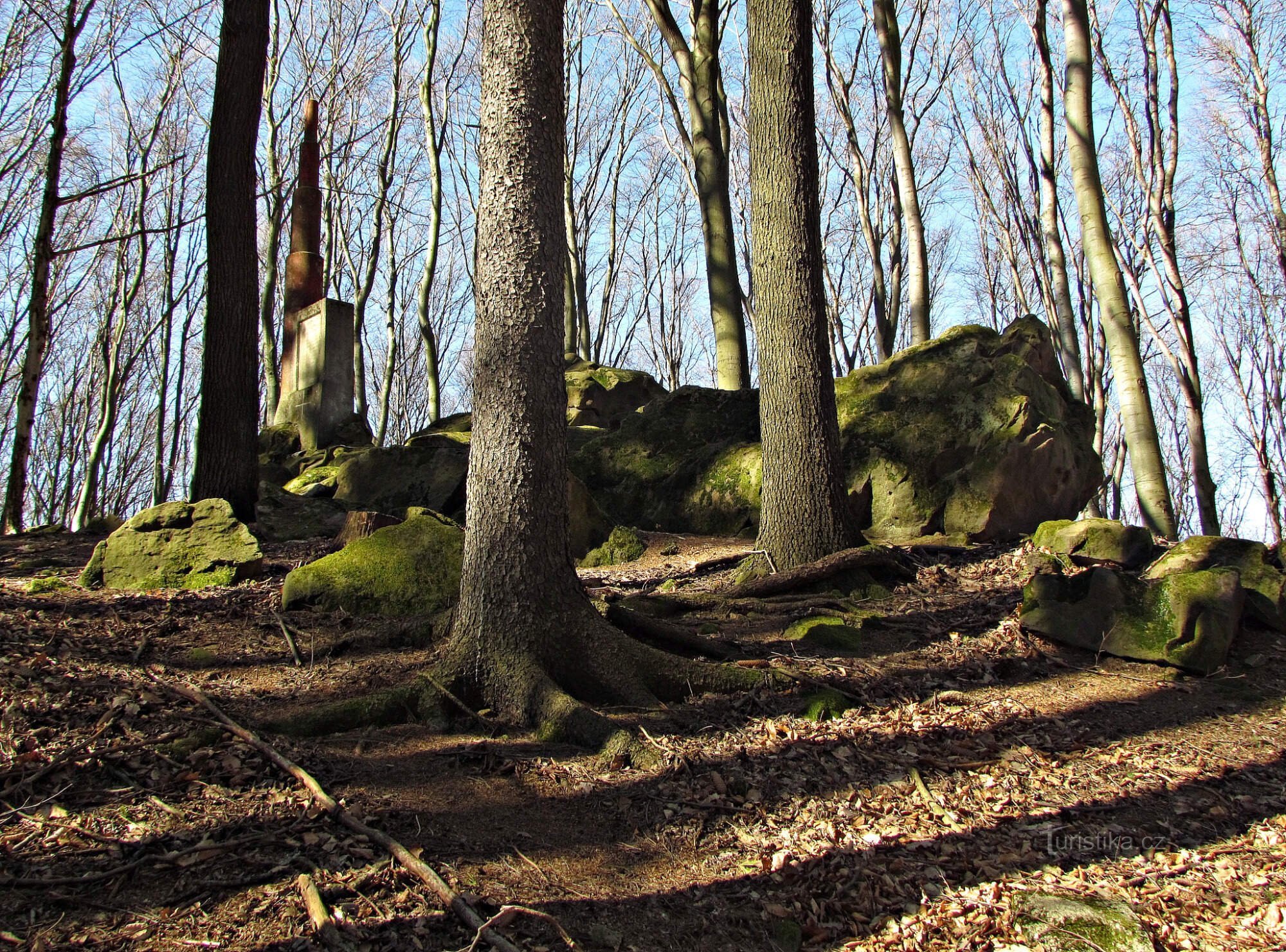 rocks near the monument