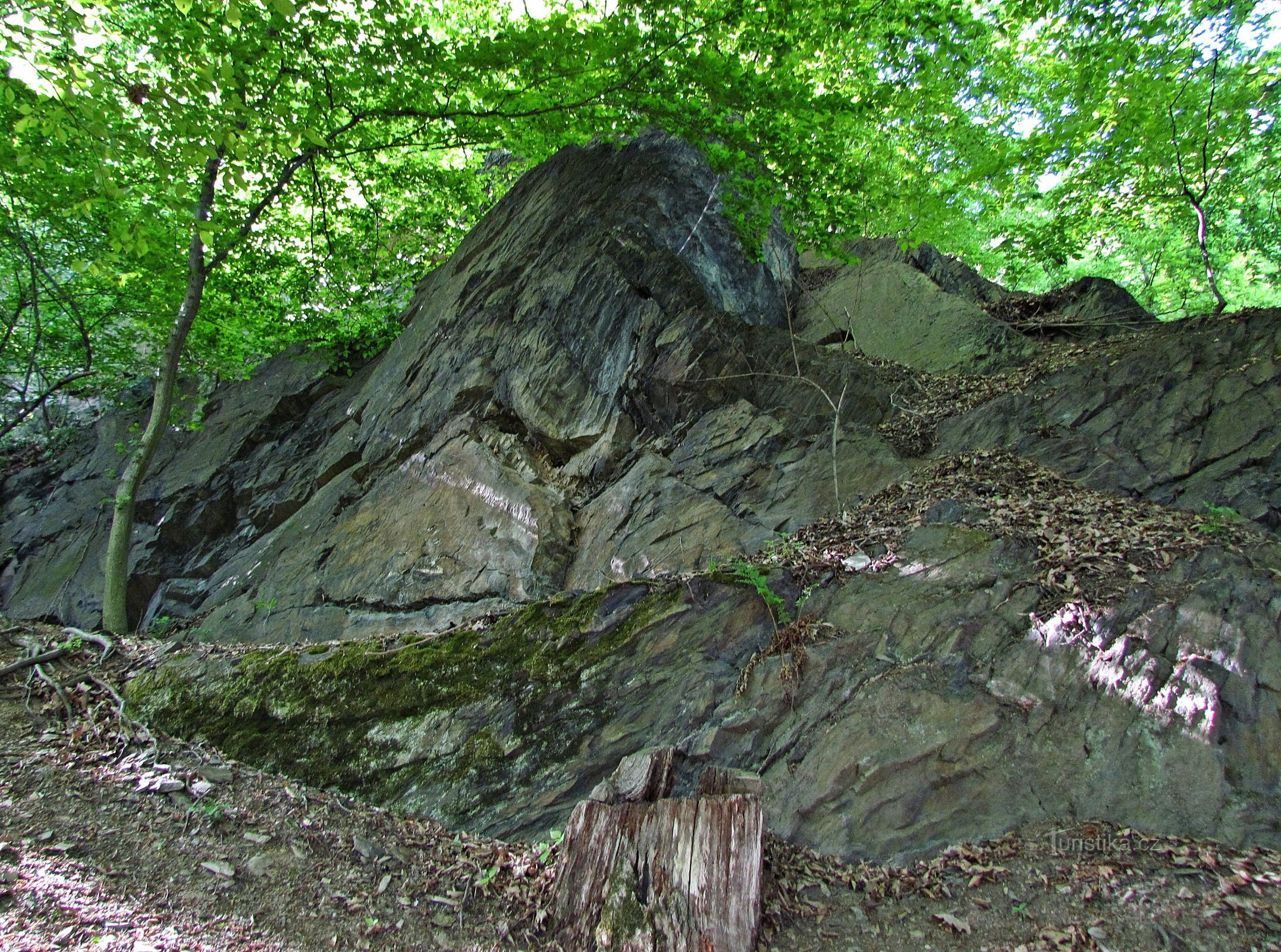 Desfiladeiro rochoso perto de Podhoří