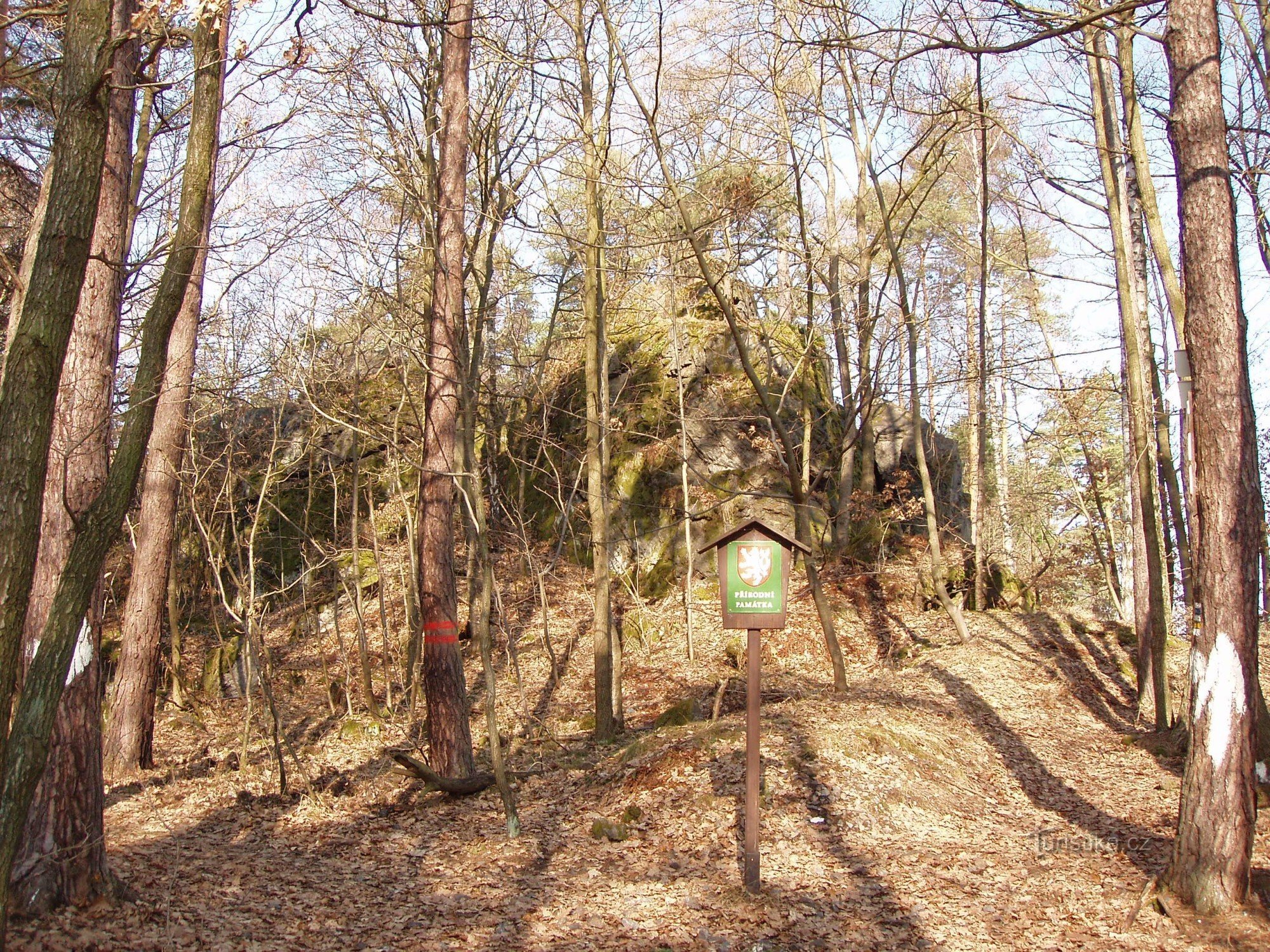 la cresta rocciosa di Vrání skály