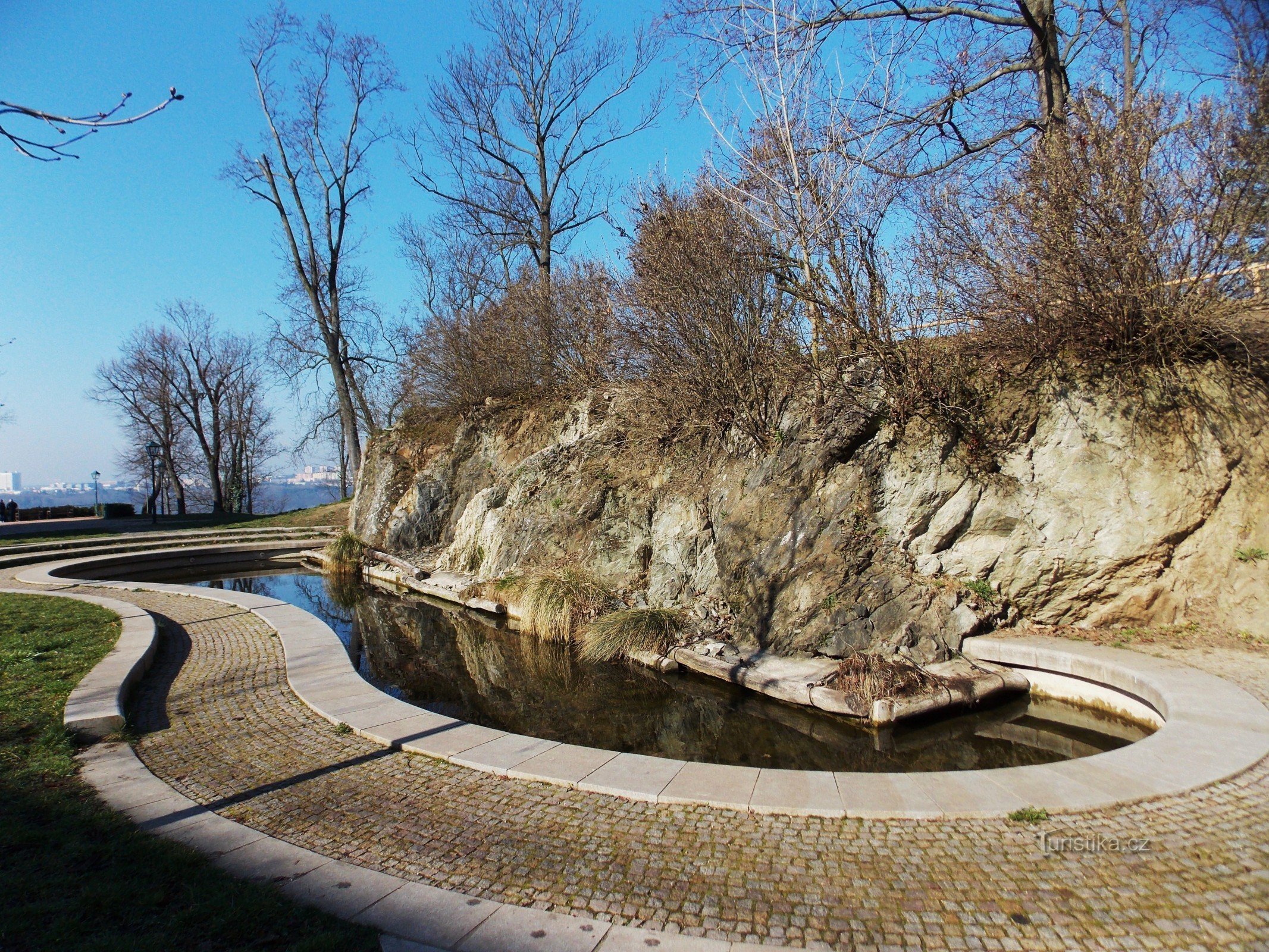 Rock lake under Špilberk fortress