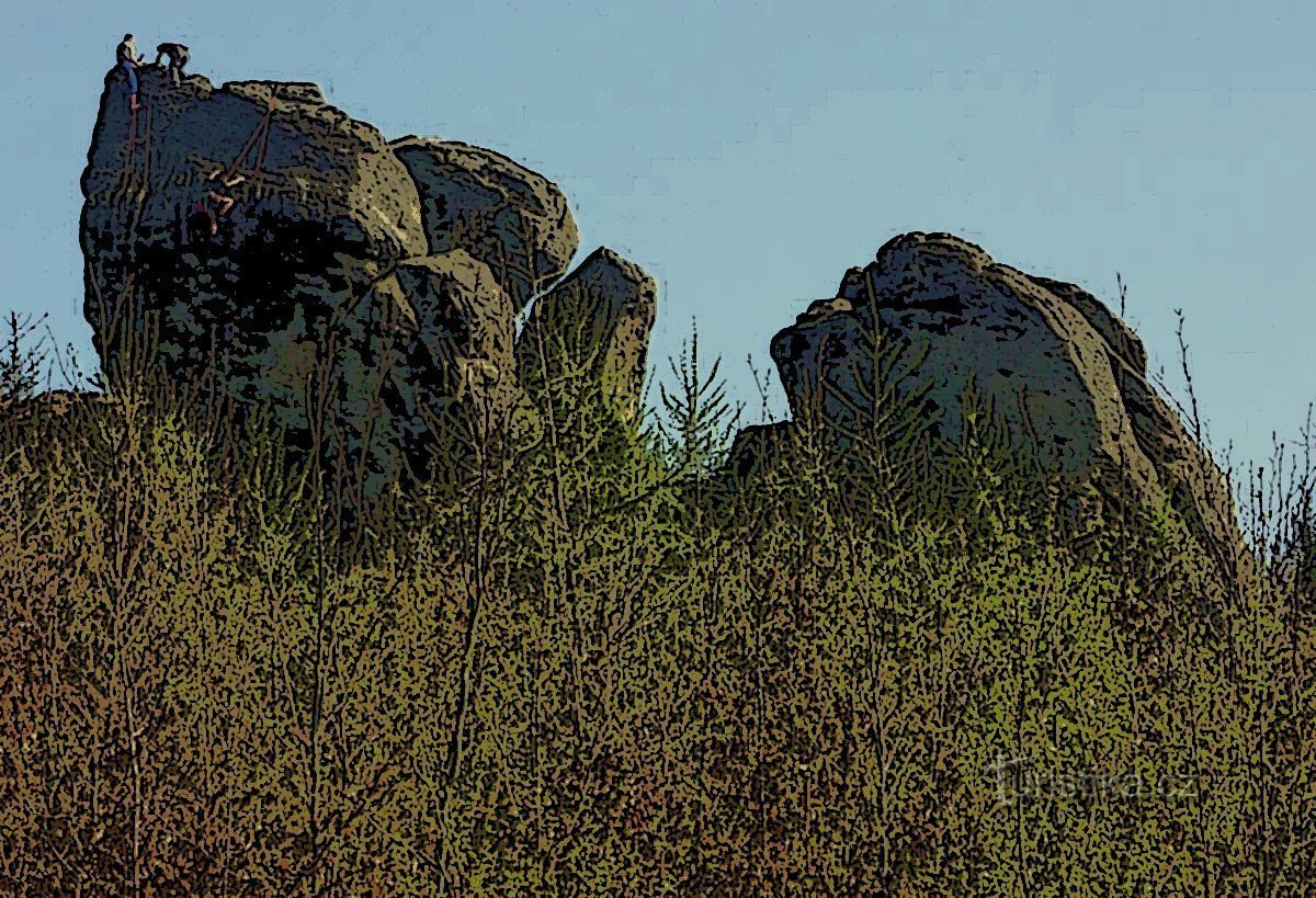 Rock beauties at Hošťálková