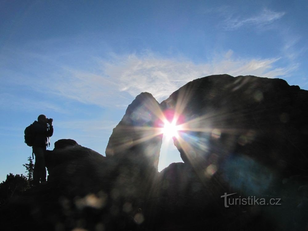 Janela de pedra em Červená Hora