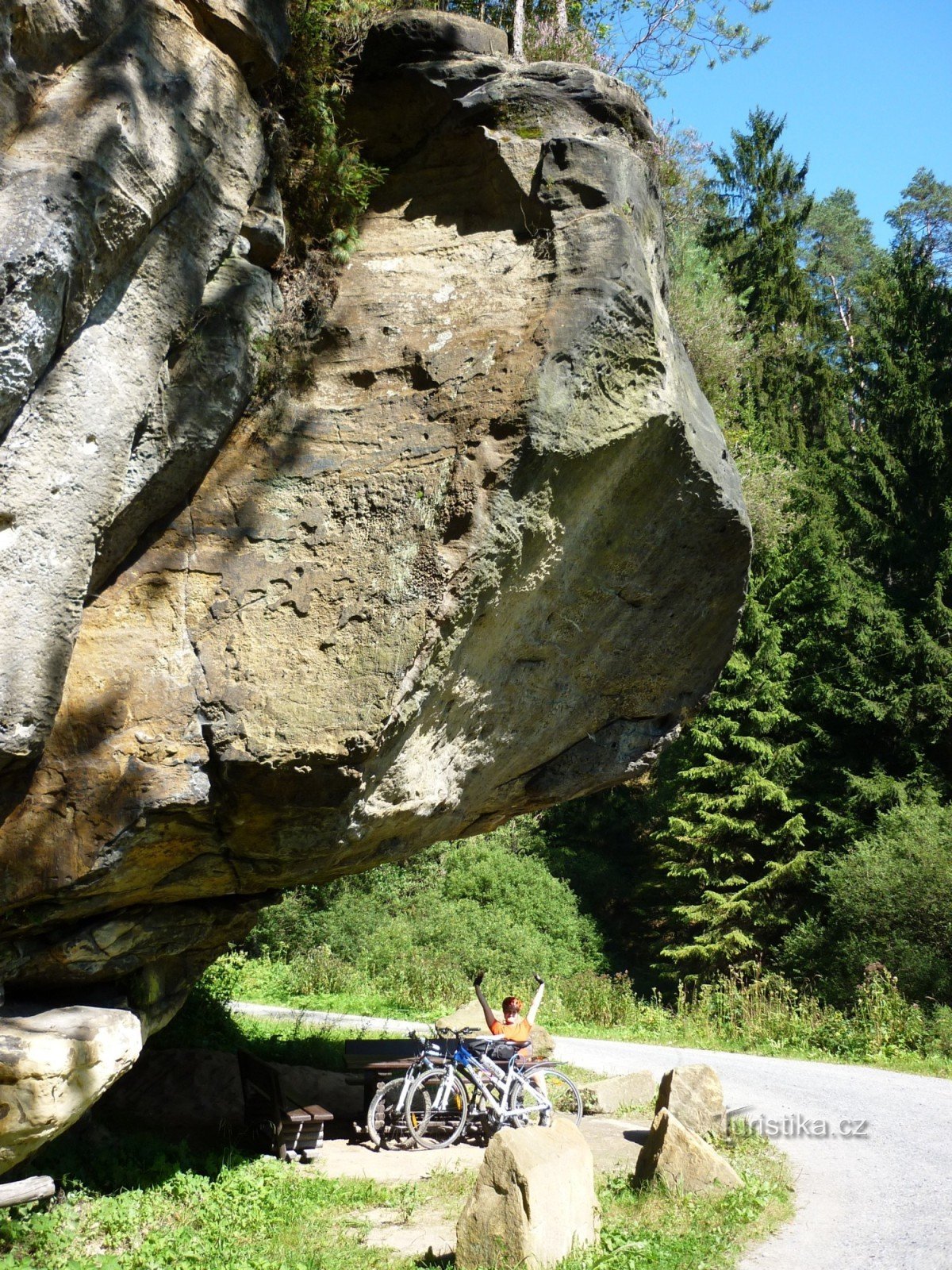 rock overhang near Zadní Doubice