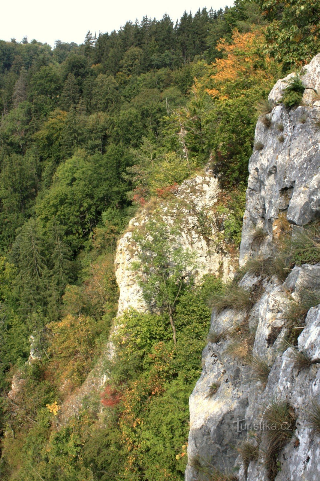 Rock walls of Koňské spád