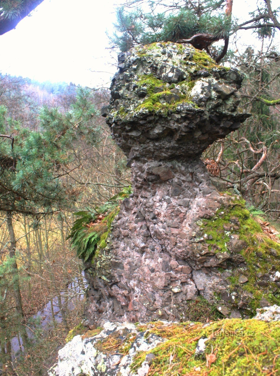 Krkatá baba rock formation - symbol of the locality
