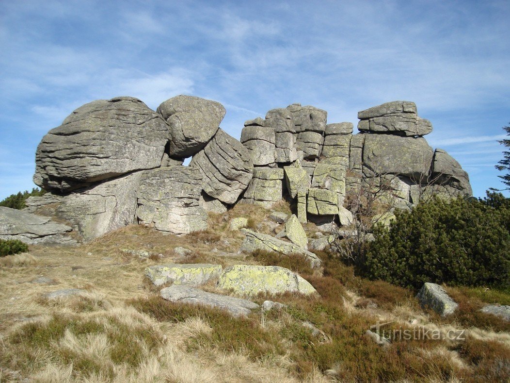 Rock formation on the Polish side