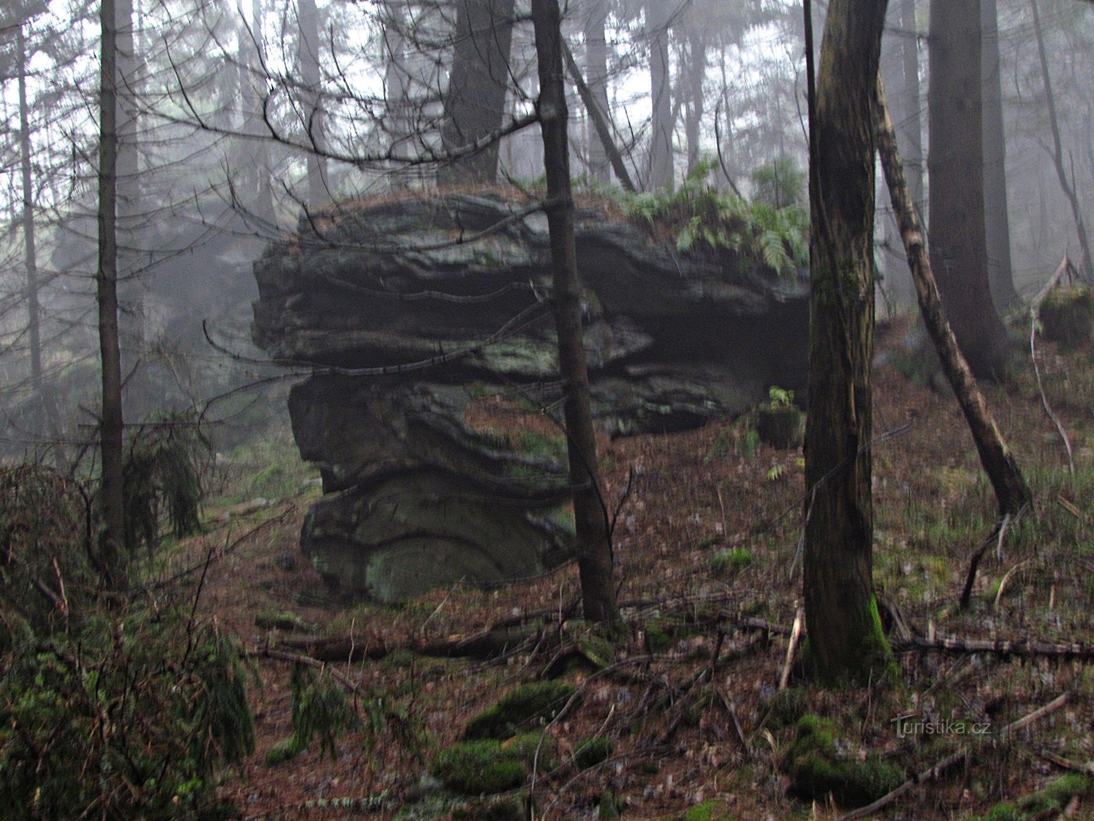 rock formations on the top of the hill