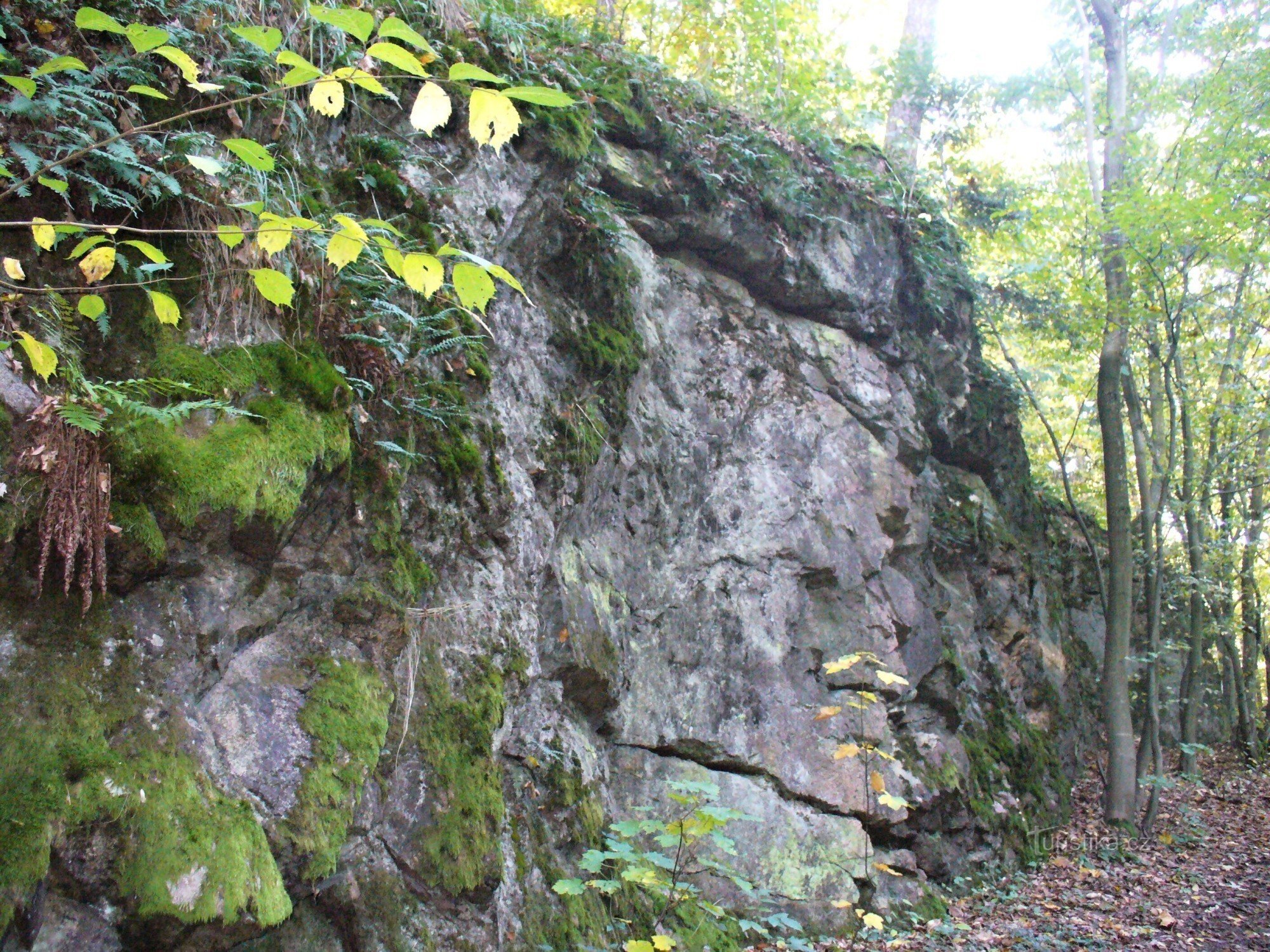 Formaciones rocosas en el camino.