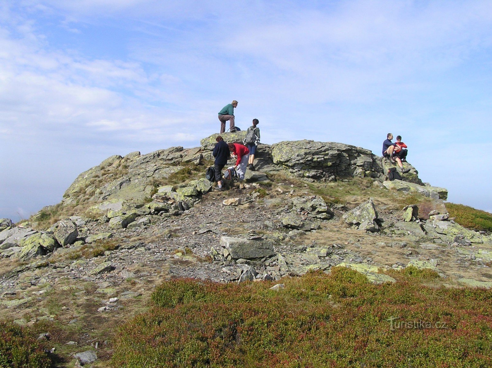 rock outcrop (tor) - top rock on Pecné