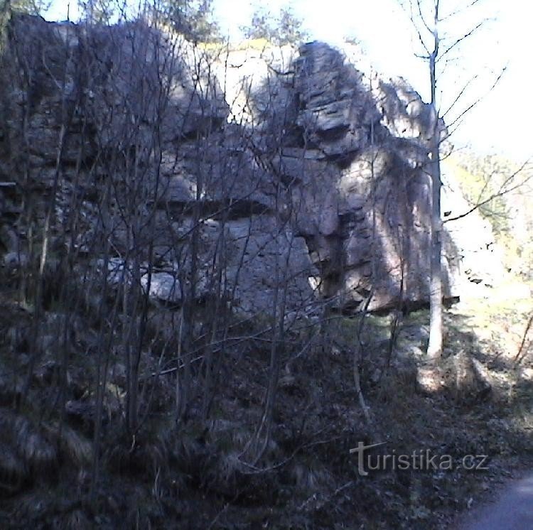 Felsen von Dolní Mazák