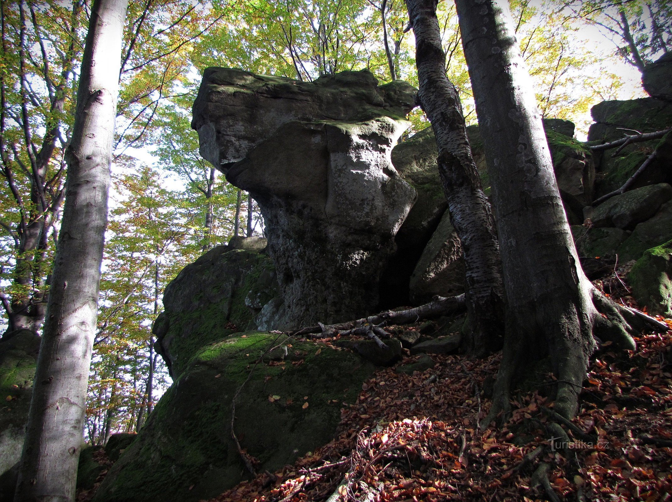 Die Felsen von Jeleník bei Obřany